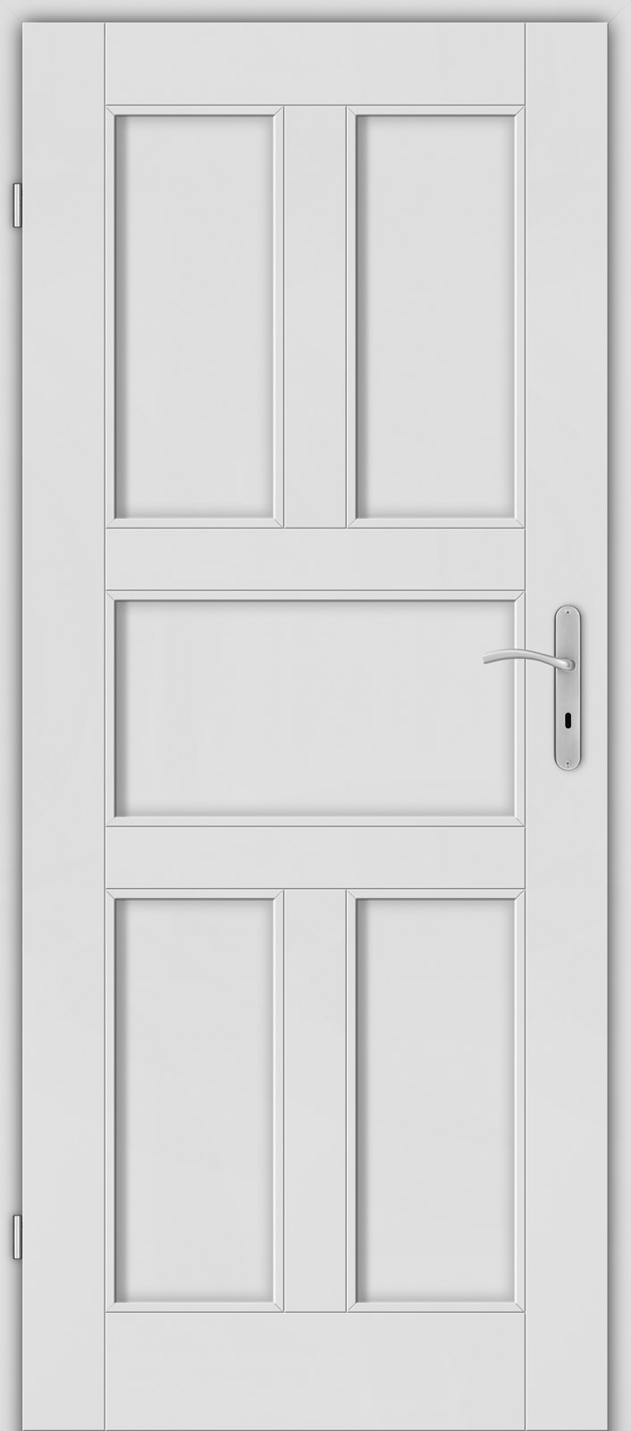 zdjęcie drzwi wewnętrznych z listewką